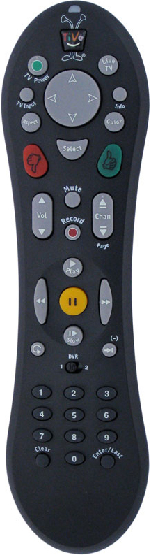 TiVo HD Peanut Remote (Black)